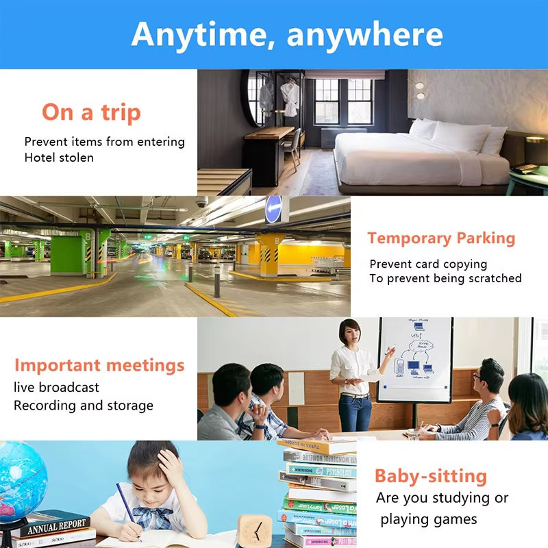 Mini Wifi Camera 1080P HD Night Vision Included Motion Sound Detector in Home Office 120 Degrees Wide Angle Micro Baby Monitor